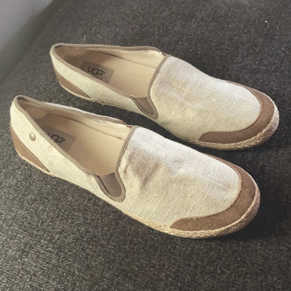 Ugg Australia Women canvas two-tone slip on shoes